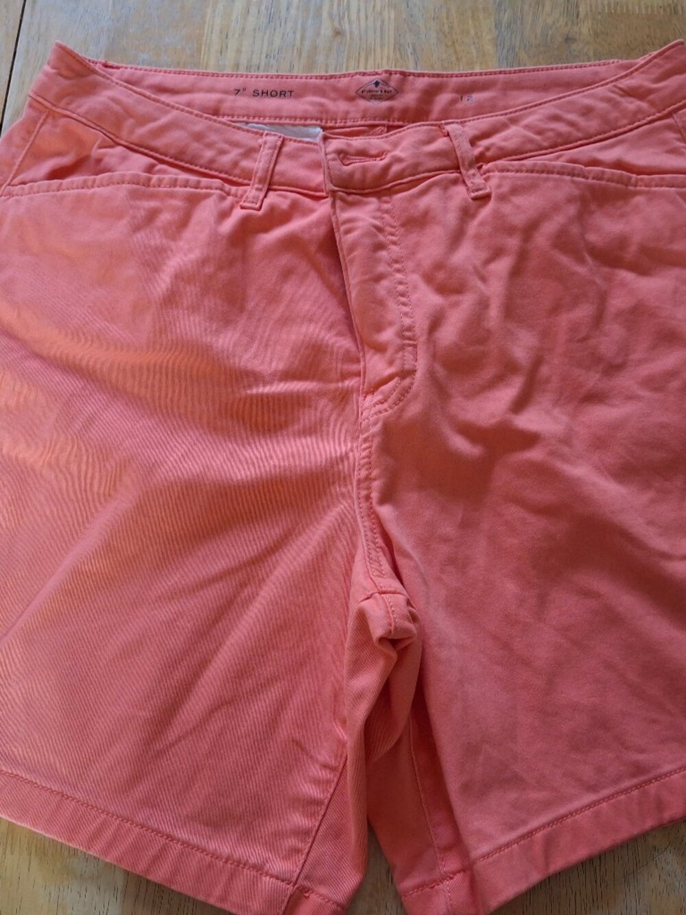 St. John's Bay Womens 7" Chino Short coral color